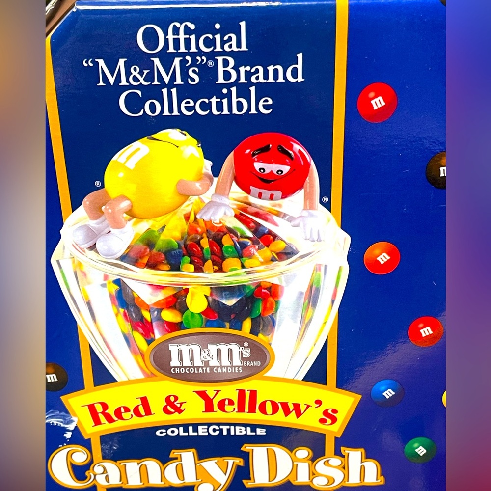Vintage M&M Candy Dish – Late 90s/Early 2000s Collectible!
